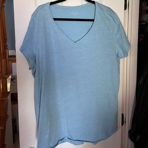 Eileen Fisher Organic Cotton Baby Blue Top